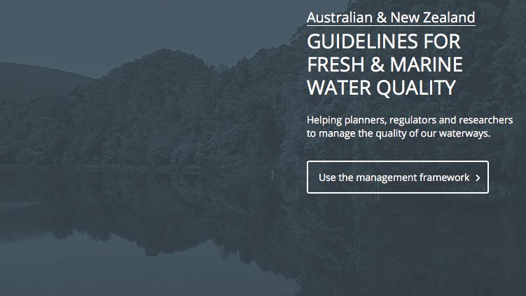 Guidelines for Water Quality, ANZG 2018